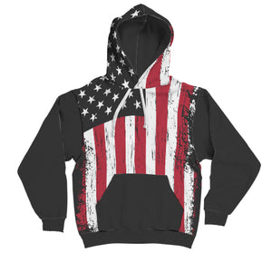 Custom design American flag patriotic  hoodie - Riri Marie    AOP Contrast Hoodie wc-fulfillment Riri Marie 
