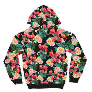 Custom design flower hoodie - Riri Marie    AOP Contrast Hoodie wc-fulfillment Riri Marie 