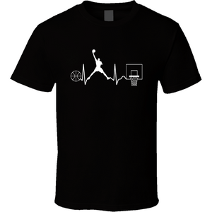 Mj basketball heart beats T-shirt - Riri Marie Classic / Black / Small Classic Black T-Shirt Tshirtgang Riri Marie 