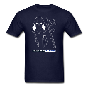 Select your weapon Men's T-Shirt gamer tee - navy