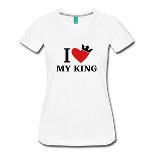 Women’s I heart my king couples t-shirt - Riri Marie    Women’s Premium T-Shirt SPOD Riri Marie 