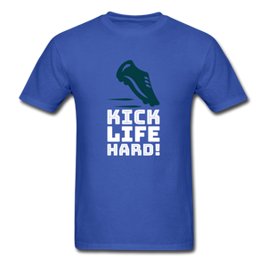Kick life hard Men's T-Shirt sports tee - royal blue