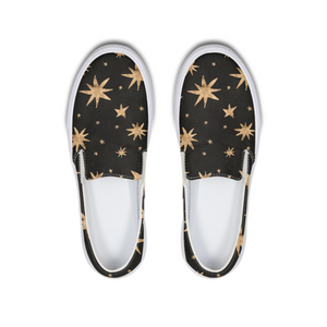 GOLD STARS Slip-On Canvas Shoe - Riri Marie    shoes Riri Marie  Riri Marie 
