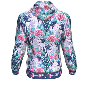 unicorn roses swaetshirt hoodie pullover - Riri Marie    Hoodie Subliminator Riri Marie 