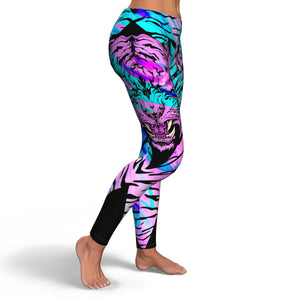 Women’s neon tiger leggings - Riri Marie    Leggings Subliminator Riri Marie 