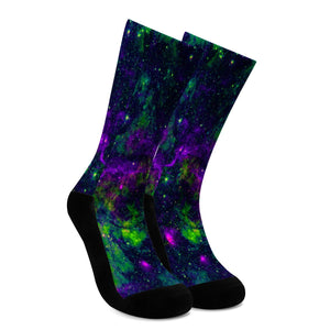 Green Galaxy - Crew Socks