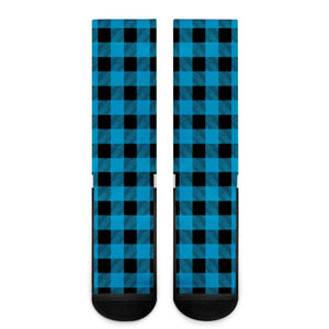 Blue Plaid - Crew Socks