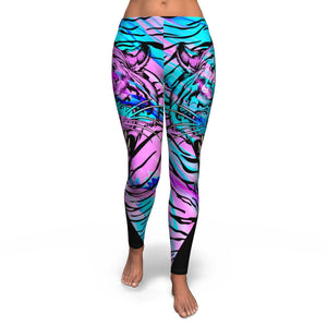 Women’s neon tiger leggings - Riri Marie XS XS  Leggings Subliminator Riri Marie 