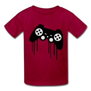 Kids' T-Shirt gamer controller - Riri Marie dark red / S dark red S Kids' T-Shirt SPOD Riri Marie 