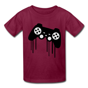 Kids' T-Shirt gamer controller - Riri Marie burgundy / S burgundy S Kids' T-Shirt SPOD Riri Marie 
