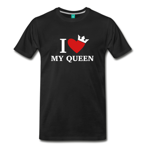 Men's I heart my queen couple t-shirt - Riri Marie    Men's Premium T-Shirt SPOD Riri Marie 