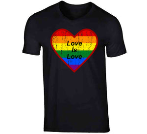 Love Is Love T Shirt - Riri Marie V-Neck / Black / Small V-Neck Black T-Shirt Tshirtgang Riri Marie 