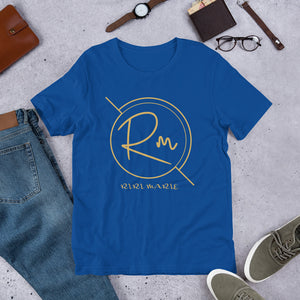 Master BLACK AND GOLD T-SHIRT Without Breaking A Sweat ...Short-Sleeve Unisex T-Shirt - Riri Marie True Royal / S True Royal S  Riri Marie  Riri Marie 
