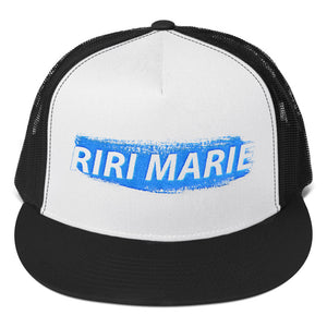 Trucker Cap: Keep It Simple black and white - Riri Marie Black/ White/ Black Black/ White/ Black   Riri Marie  Riri Marie 