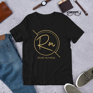 Master BLACK AND GOLD T-SHIRT Without Breaking A Sweat ...Short-Sleeve Unisex T-Shirt - Riri Marie Black / XS Black XS  Riri Marie  Riri Marie 