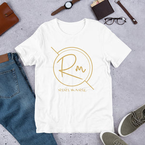 Master BLACK AND GOLD T-SHIRT Without Breaking A Sweat ...Short-Sleeve Unisex T-Shirt - Riri Marie White / XS White XS  Riri Marie  Riri Marie 