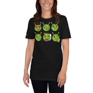 Alien emoji Short-Sleeve Unisex T-Shirt - Riri Marie Black / S Black S T-shirt Riri Marie  Riri Marie 