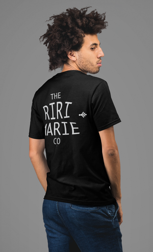 black and white/ Short-Sleeve/ Unisex/ T-Shirt/ front and back design/ gildan/ cotton - Riri Marie     Riri Marie  Riri Marie 